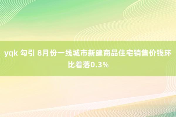 yqk 勾引 8月份一线城市新建商品住宅销售价钱环比着落0.3%