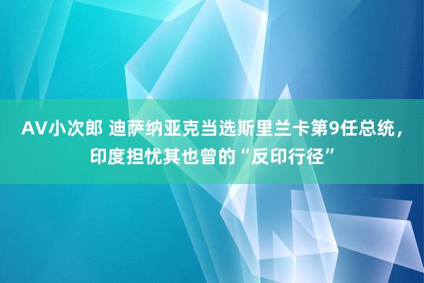 AV小次郎 迪萨纳亚克当选斯里兰卡第9任总统，印度担忧其也曾的“反印行径”