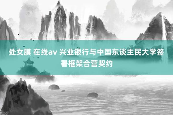 处女膜 在线av 兴业银行与中国东谈主民大学签署框架合营契约