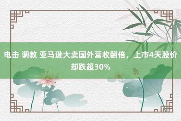 电击 调教 亚马逊大卖国外营收翻倍，上市4天股价却跌超30%