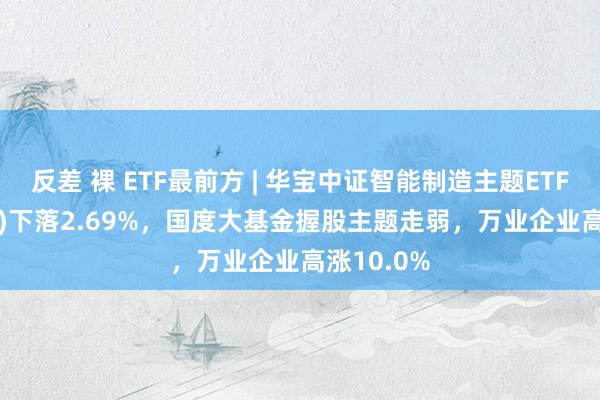 反差 裸 ETF最前方 | 华宝中证智能制造主题ETF(516800)下落2.69%，国度大基金握股主题走弱，万业企业高涨10.0%