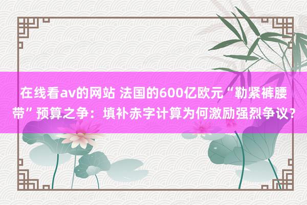 在线看av的网站 法国的600亿欧元“勒紧裤腰带”预算之争：填补赤字计算为何激励强烈争议？