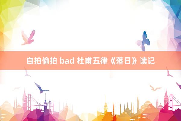 自拍偷拍 bad 杜甫五律《落日》读记